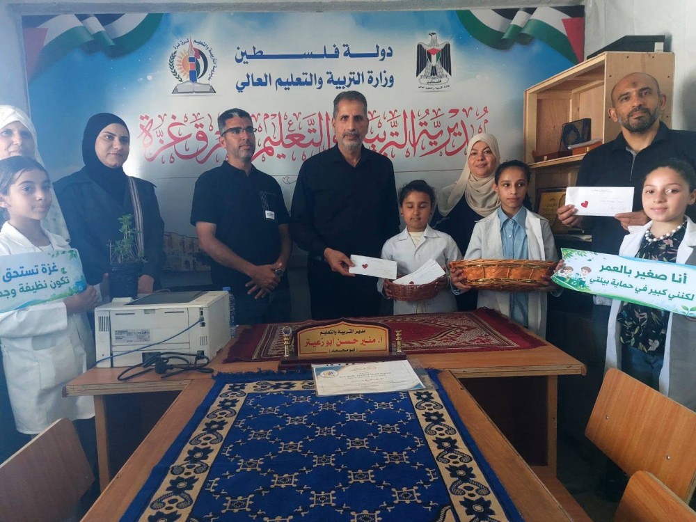 مديرية تعليم شرق غزة تستقبل وفداً من مدرسة بنيان
