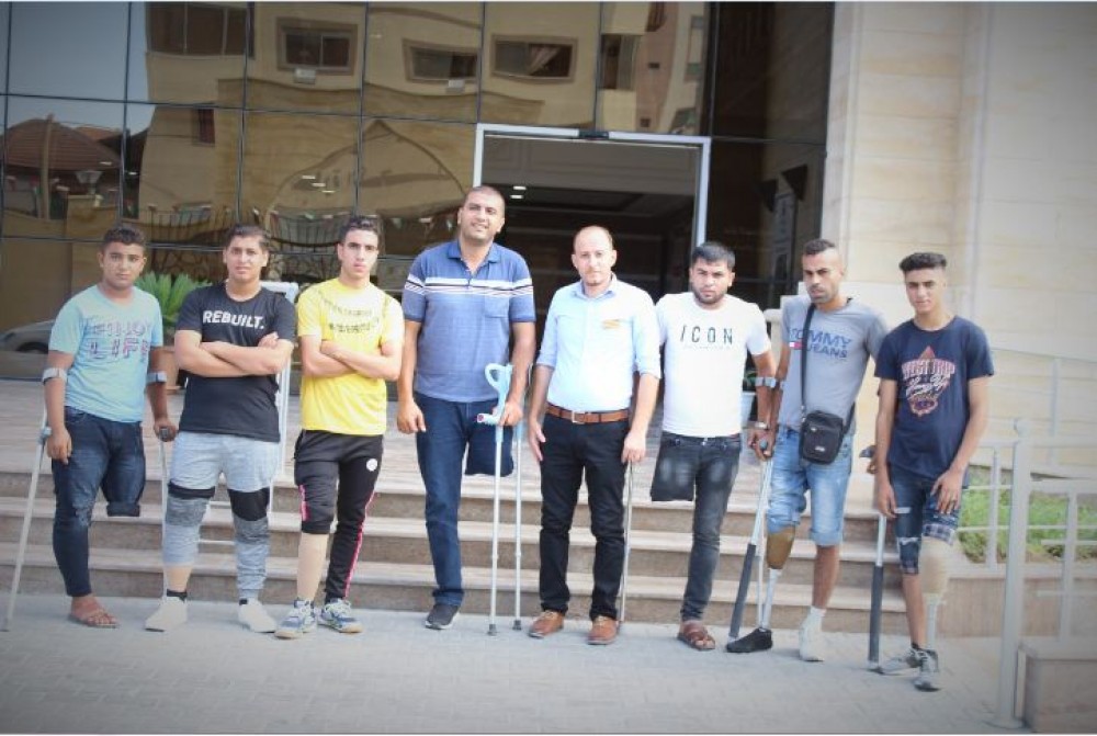 مستشفى حمد يجري عمليات تركيب للأطراف الصناعية بغزة 