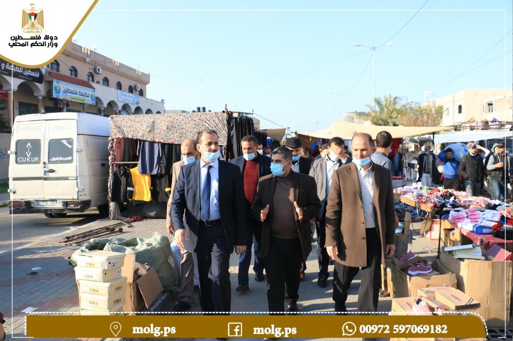وكيل وزارة الحكم المحلي يتفقد إعادة فتح الأسواق الشعبية