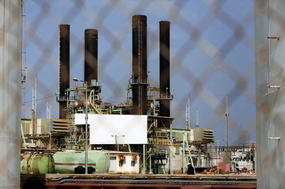 محطة توليد الكهرباء بغزة