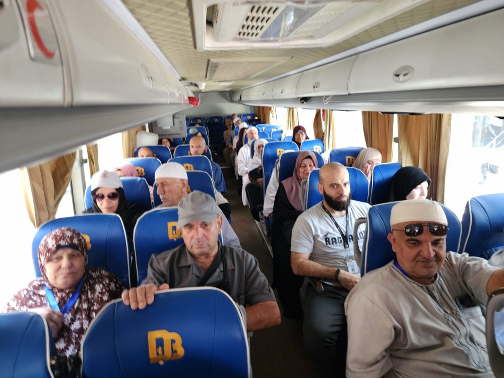 جانب من عملية تفويج الحجاج من مكة للمدينة 