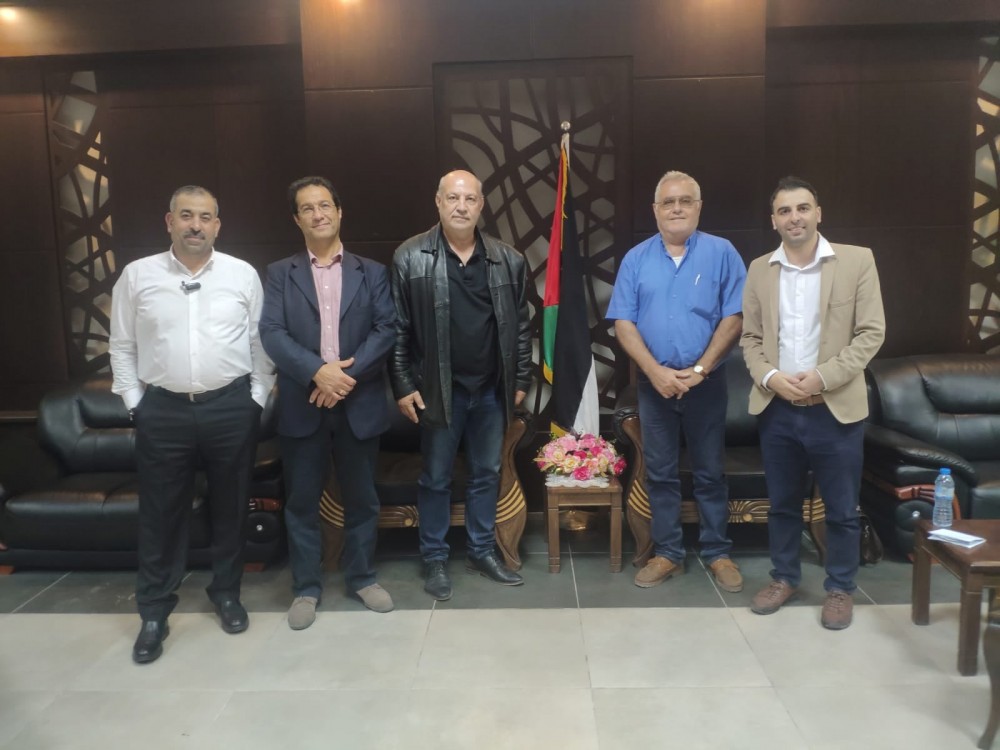 لحظة وصول الوفد إلى قطاع غزة