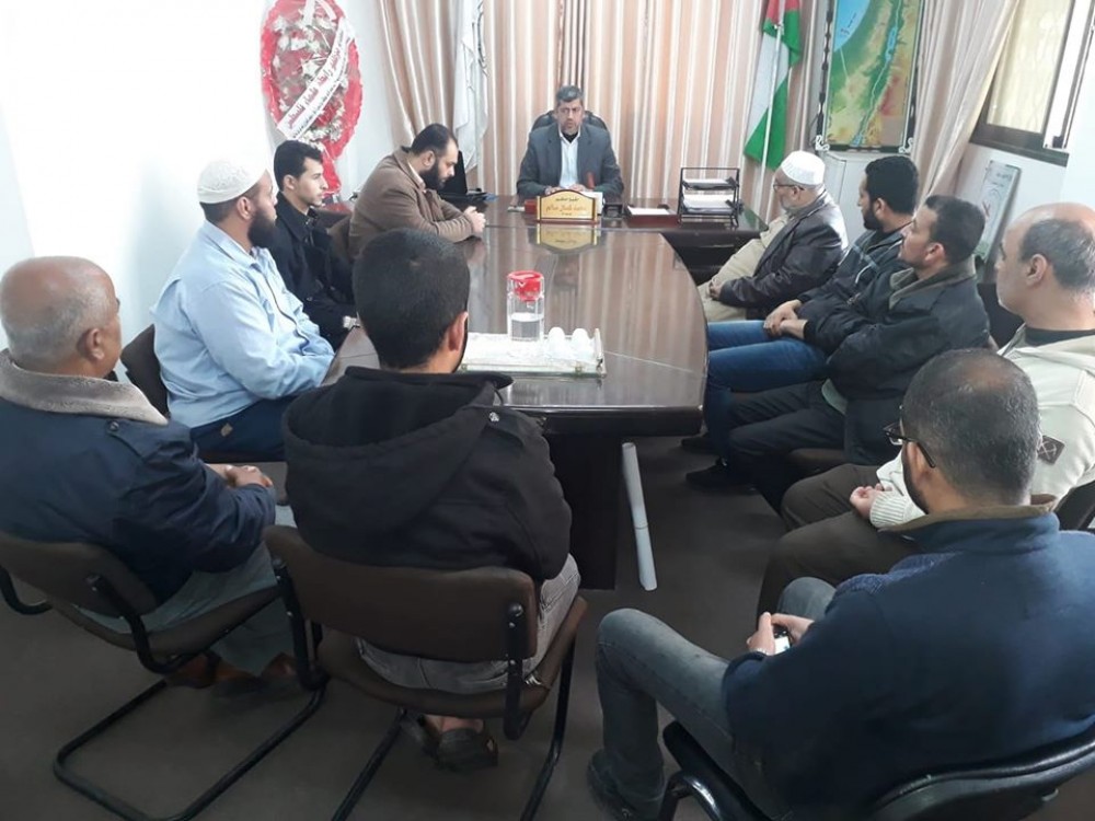 أوقاف غزة تعقد اجتماعًا طارئًا لمتابعة الالتزام بإرشادات الوقاية من وباء كورونا