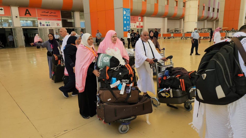 جانب من وصول الحجاج لمطار الملك عبد العزيز بجدة 