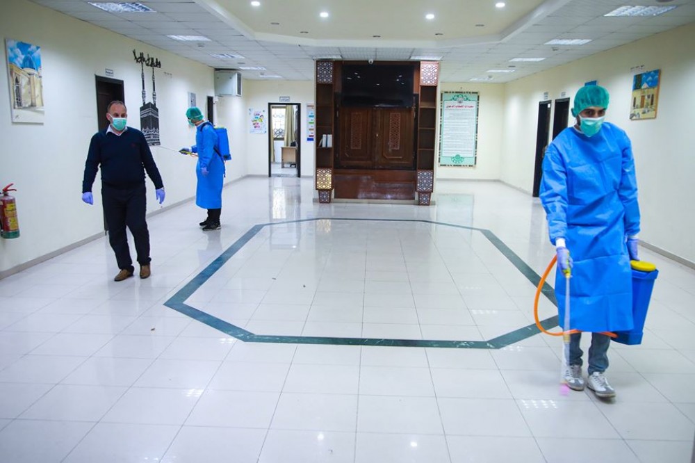 للوقاية من كورونا ...الأوقاف تشرع بحملة تعقيم لكامل مرافقها
