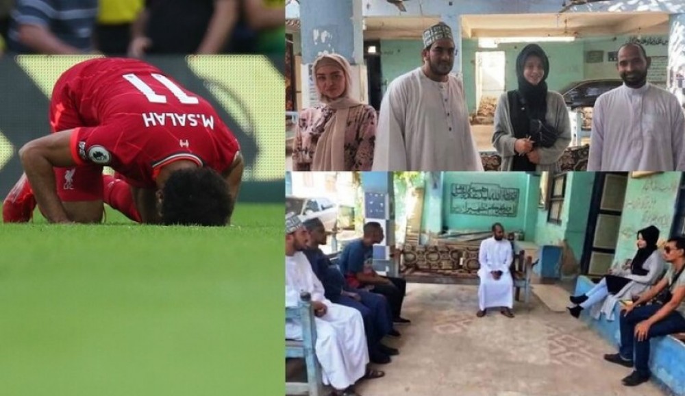 فتاتان من إنجلترا تشهران إسلامهما بفضل  الرياضي محمد صلاح