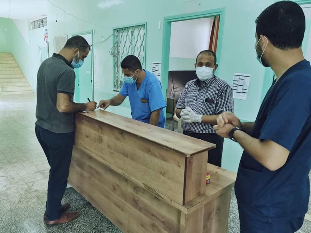 مستشفى بيت حانون يستقبل  (5000) مريض فى خيمة الفرز منذ بداية  كورونا