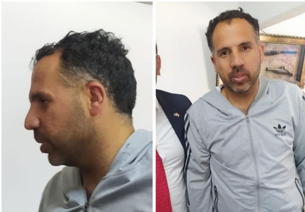 الصحفي الريماوي لحظة إخلاء سبيله 
