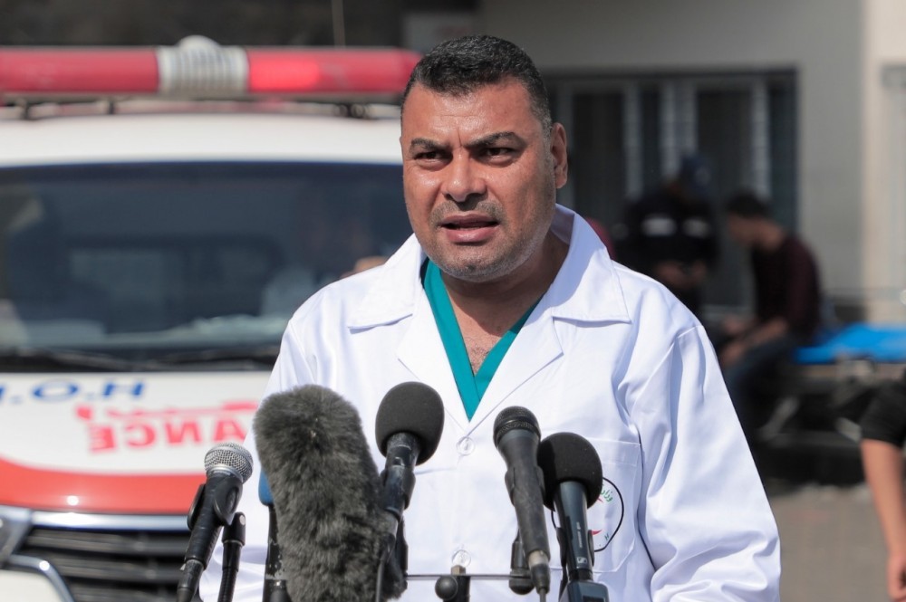 د. أشرف القدرة المتحدث باسم وزارة الصحة الفلسطينية