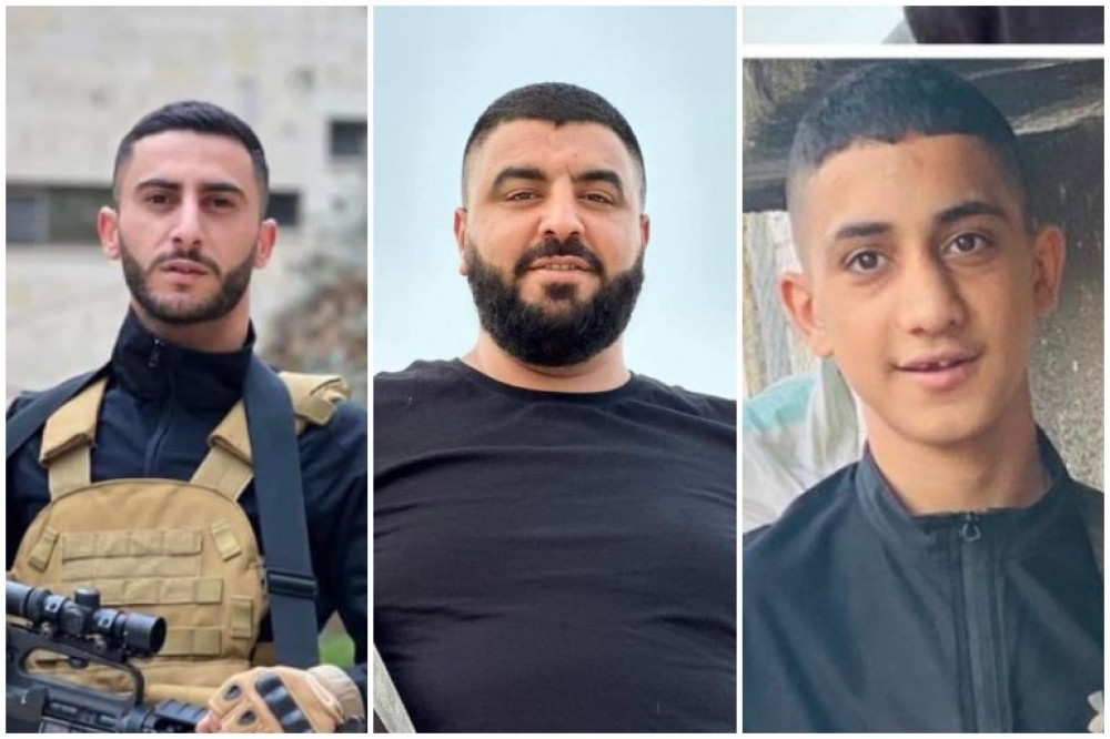 المقاومين الثلاثة الذين اغتالهم الاحتلال في جنين 