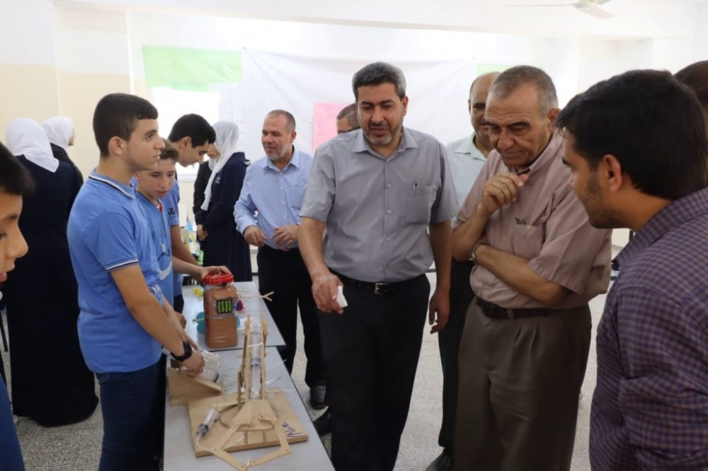 تعليم شمال غزة تفتتح معرض أنشطة أندية المدرسة الصيفية 
