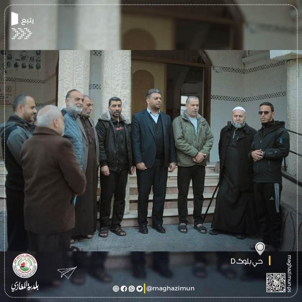 بلدية المغازي تفتتح الحارة الملونة بحي بلوك 