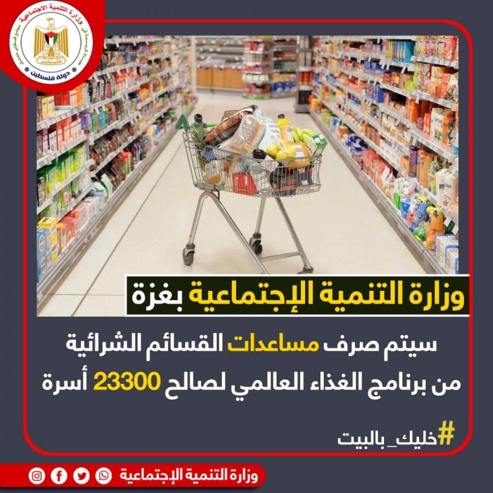 التنمية الاجتماعية تبدأ في صرف مساعدات القسائم الشرائية 