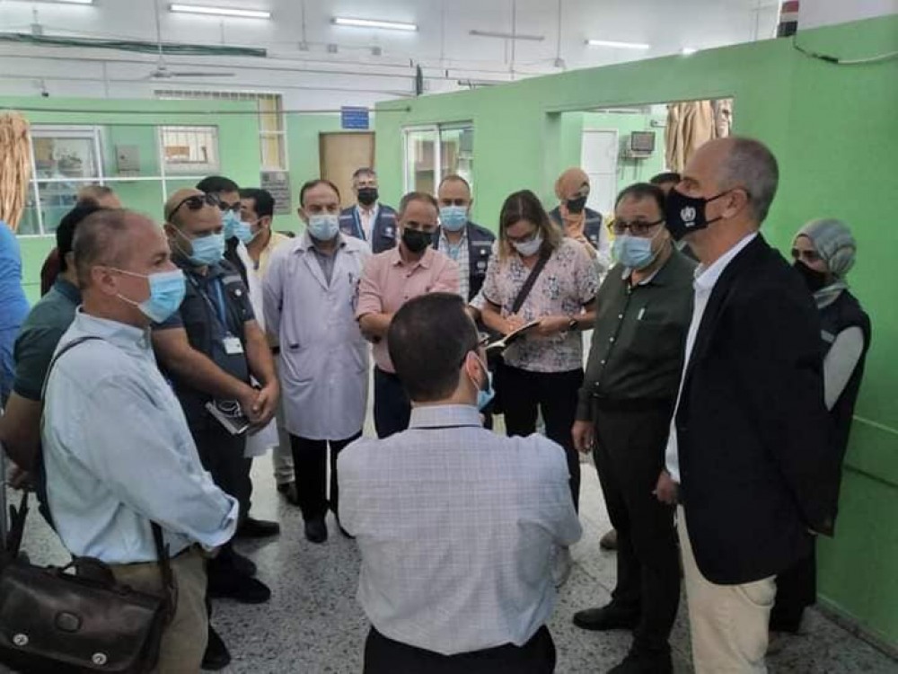  الاتحاد الأوروبي و الصحة العالمية يتفقدان مجمع الشفاء الطبي