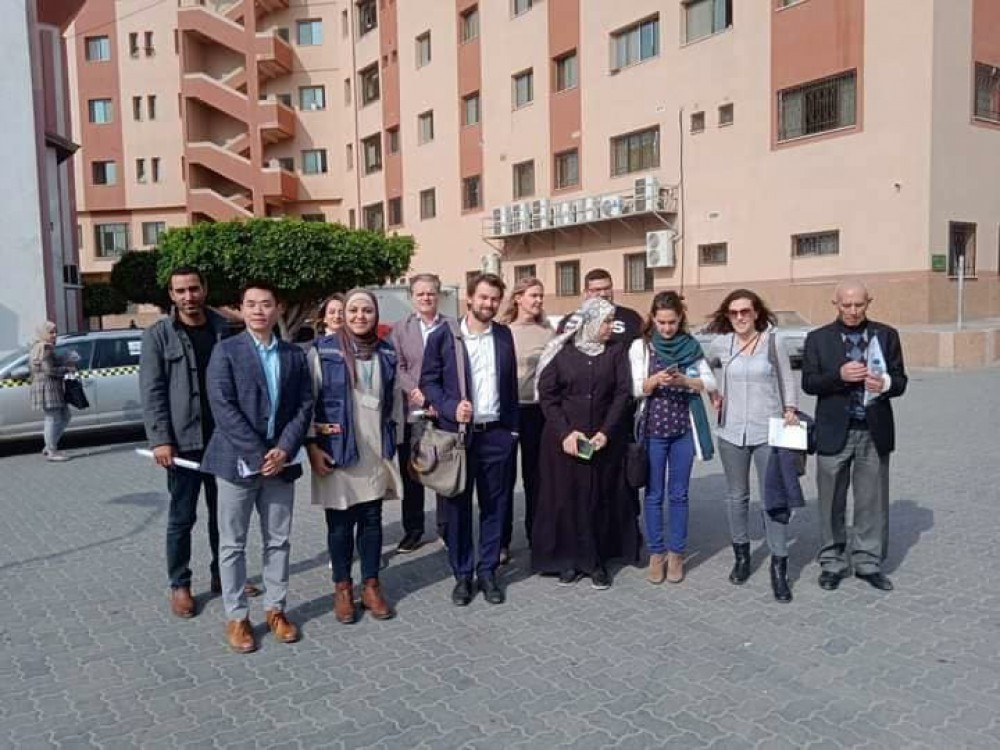 مجمع ناصر الطبي يطلع  وفداً من الوكالة الفرنسية للتنمية  على مشروع الأمومة 