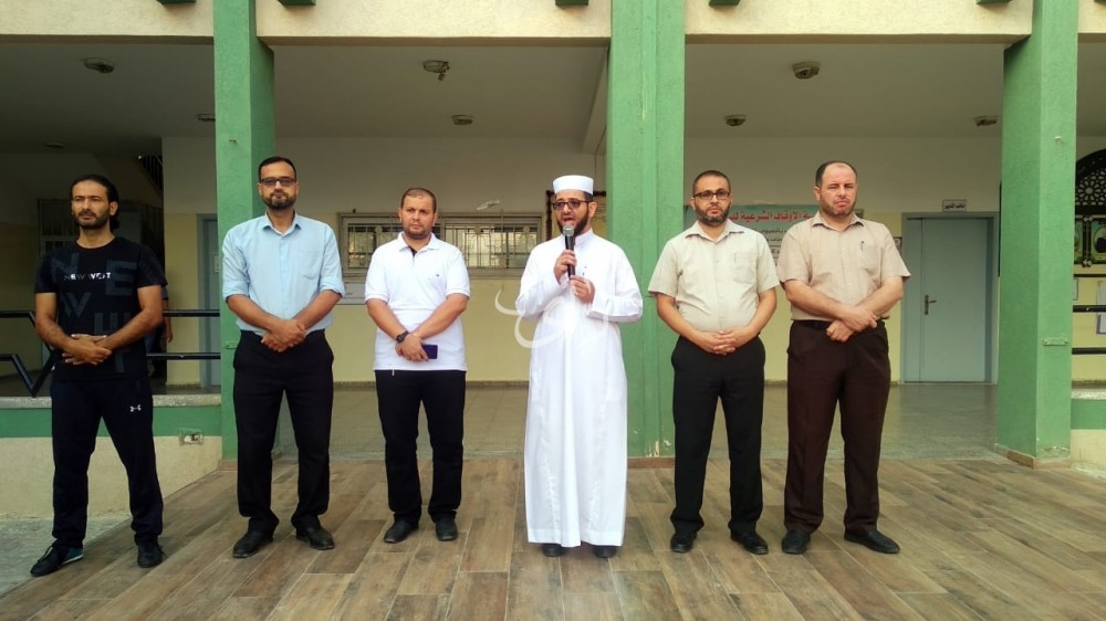 مدرسة الأوقاف الشرعية للبنين تستقبل وفداً من وحدة التعليم الشّرعي