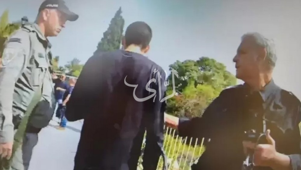 خلال اعتقال الشرطة الإسرائيلية للفتى