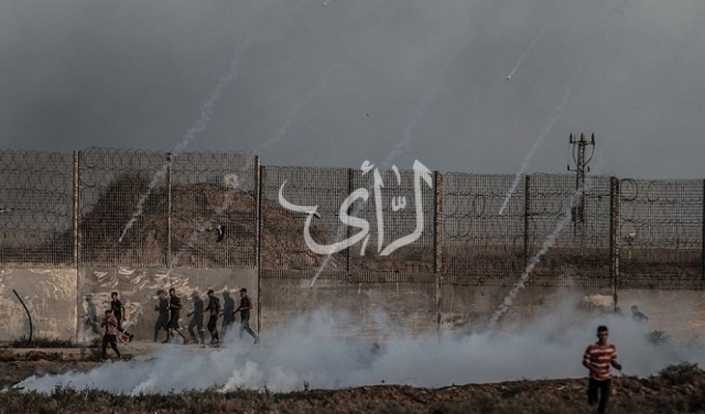 إصابات إثر قمع الاحتلال متظاهرين شرق غزة