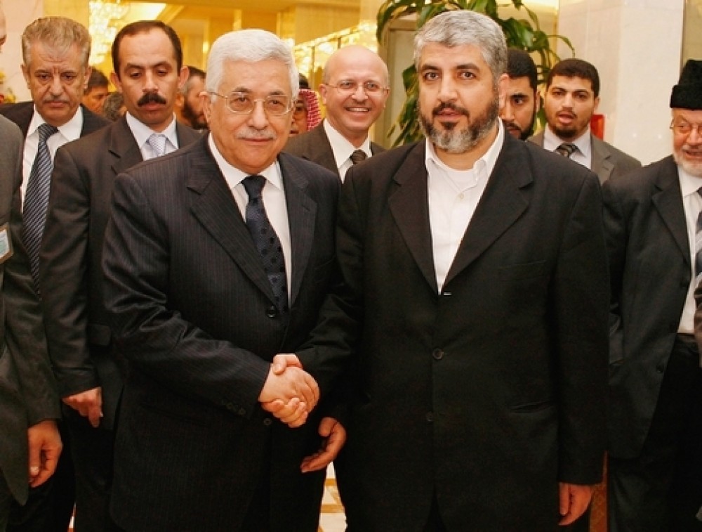 خالد مشعل ومحمود عباس