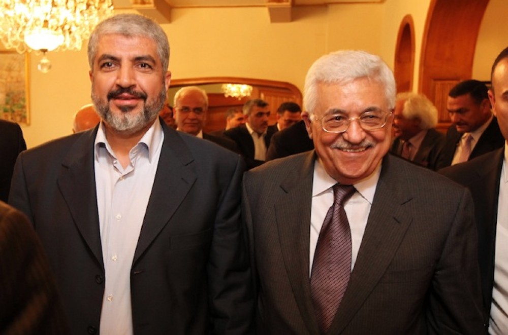 خالد مشعل ومحمود عباس