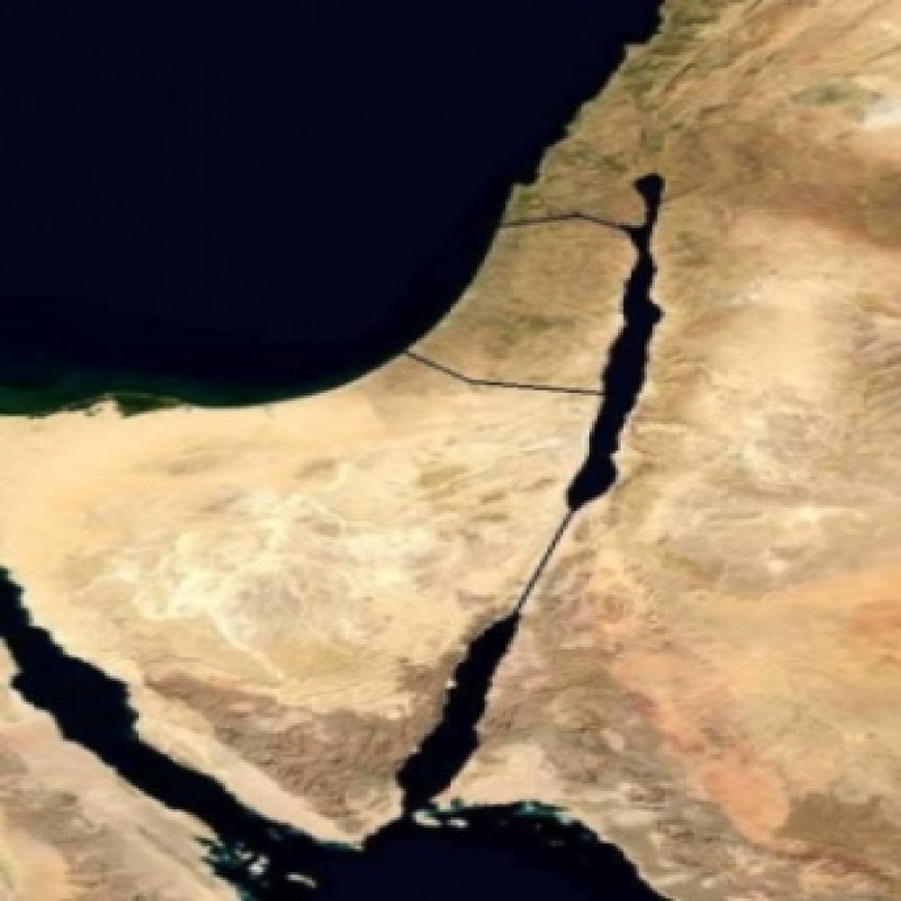 صورة توضيحة لربط البحر الأحمر بالبحر الميت