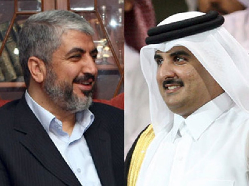 أمير قطر ومشعل