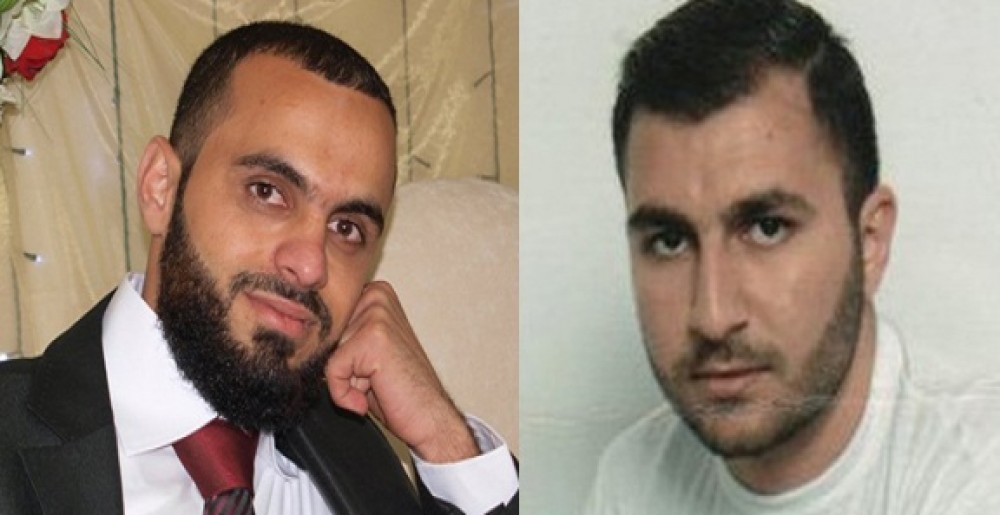 عبد السلام أبو الهيجا يسارا .وحمزة يمينا 