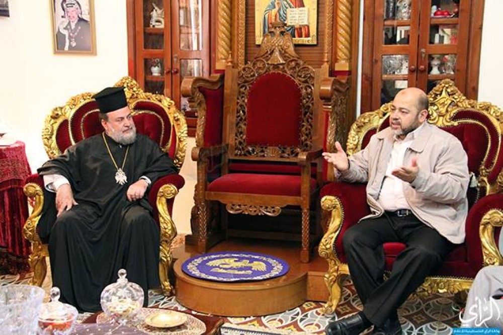 أبور مرزوق أثناء زيارته