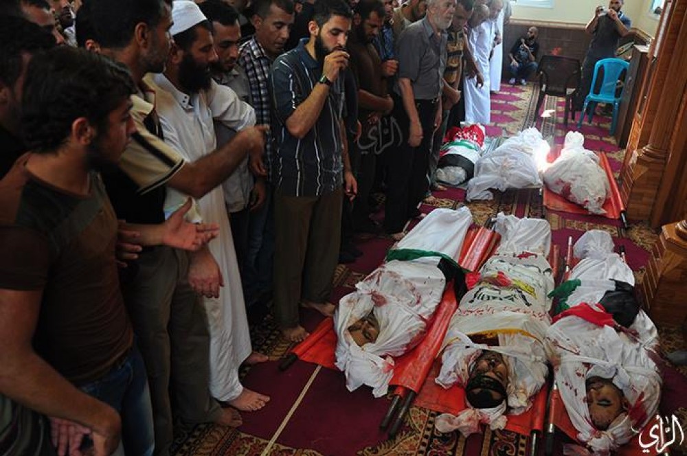 تشيع جثامين شهداء عائلة حمد