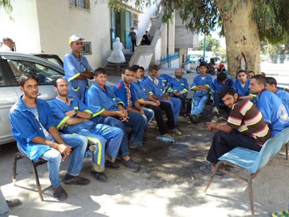 عمال نظافة بغزة 