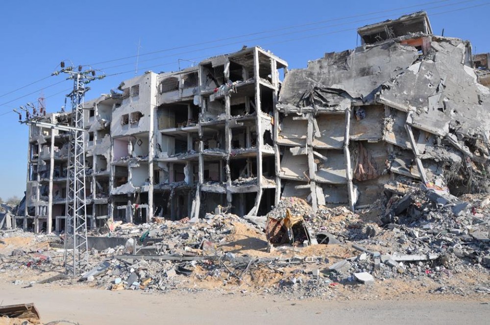 أبراج الندى المدمرة شمال القطاع