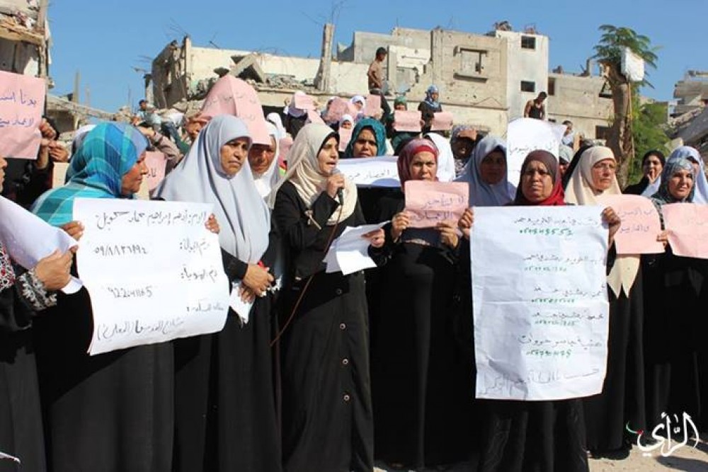 جانب من الوقفة الاحتجاجية 