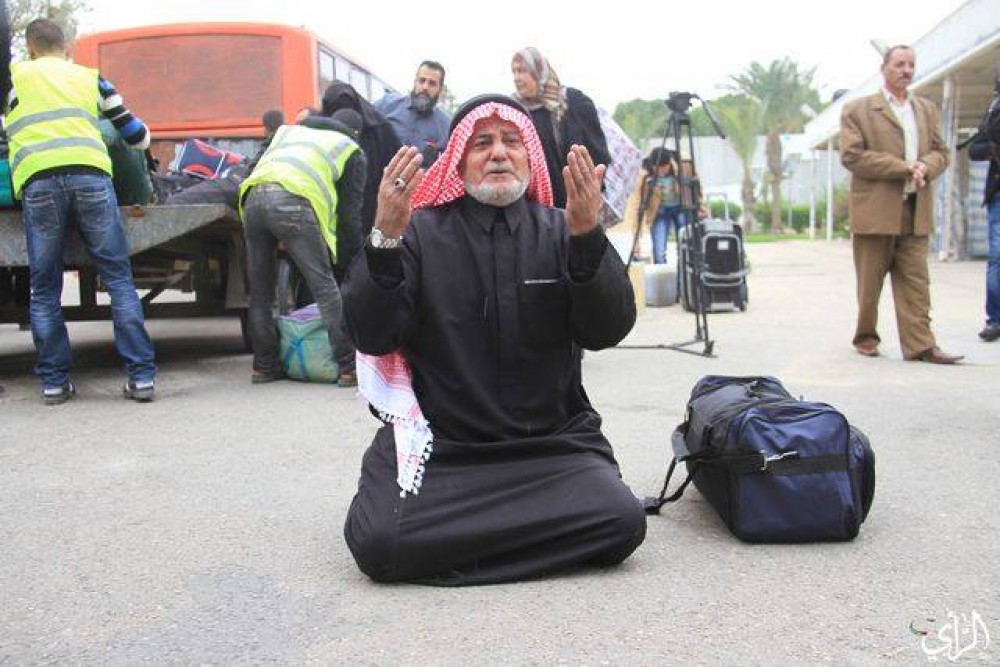عالق يحمد الله على سلامة وصوله لقطاع غزة 