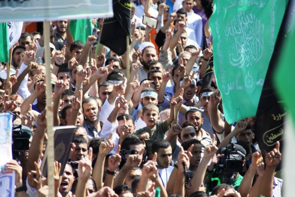 مسيرة سابقة بغزة نصرةً للنبي محمد 