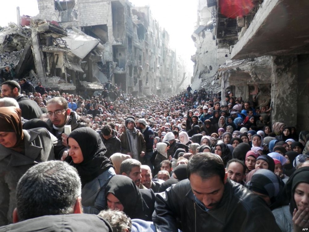صورة أرشيفية من داخل اليرموك