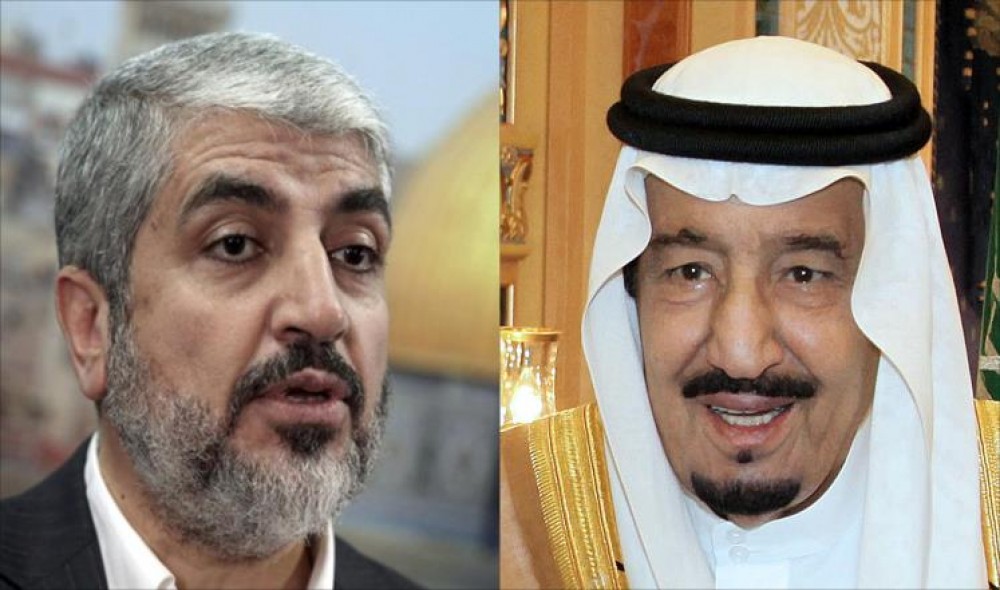مشعل والعاهل السعودي 