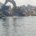 وزارة الأشغال تنفذ مشروع تعميق حوض ميناء غزة البحري