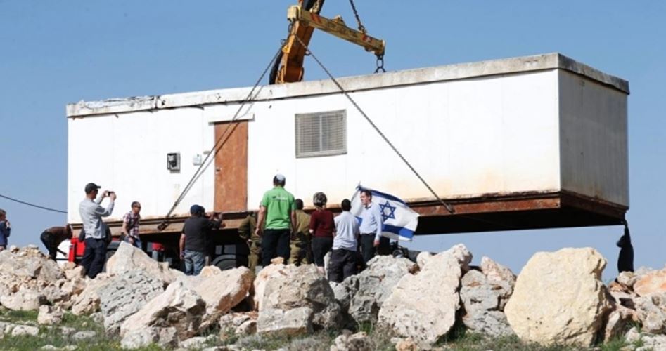Israeli settlers rebuild illegal outpost in Nablus