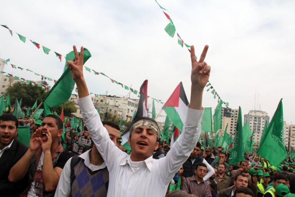 Massive rally on 10 matyrdom anniversary of Hamas founder (ALRAY: March 23, 2014)