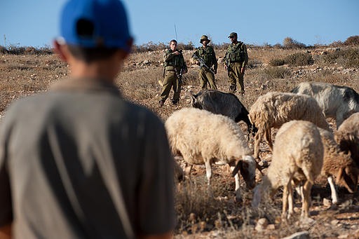 Settlers from Mitzpe Yair continue to attack Palestinian shepherds grazing on Palestinian owned land, even during Purim