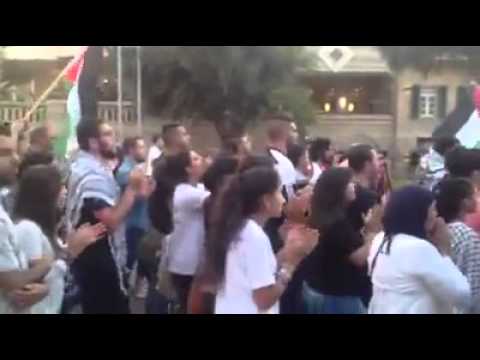 Palestinians in Haifa stage 'Salt and Water' rally in solidarity with hunger-striking Palestinians